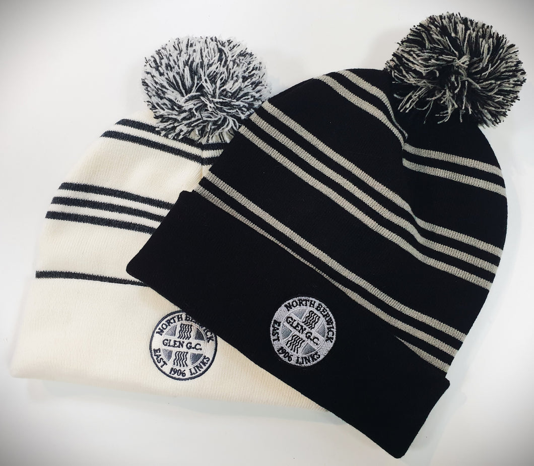 EAST LINKS STRIPED BEANIE HAT - VARIOUS